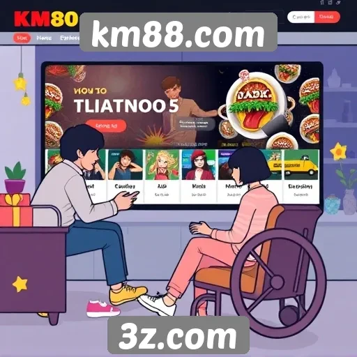 Acessibilidade e interface do km88.com para usuários