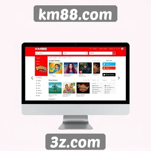 Análise da interface do usuário do km88.com